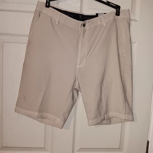 Pebble Beach Tan Flat Front Golf Shorts Casual Wear Mens Sz 36
